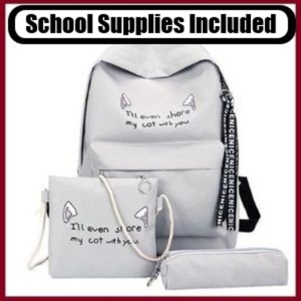 3 Piece Backpack With All The Goodies